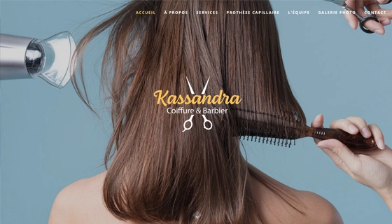 Site Internet - Kassandra - Coiffure et Barbier